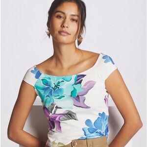 🌸 Maeve by Anthropologie Floral Off-The-Shoulder Top – NWT 🌸